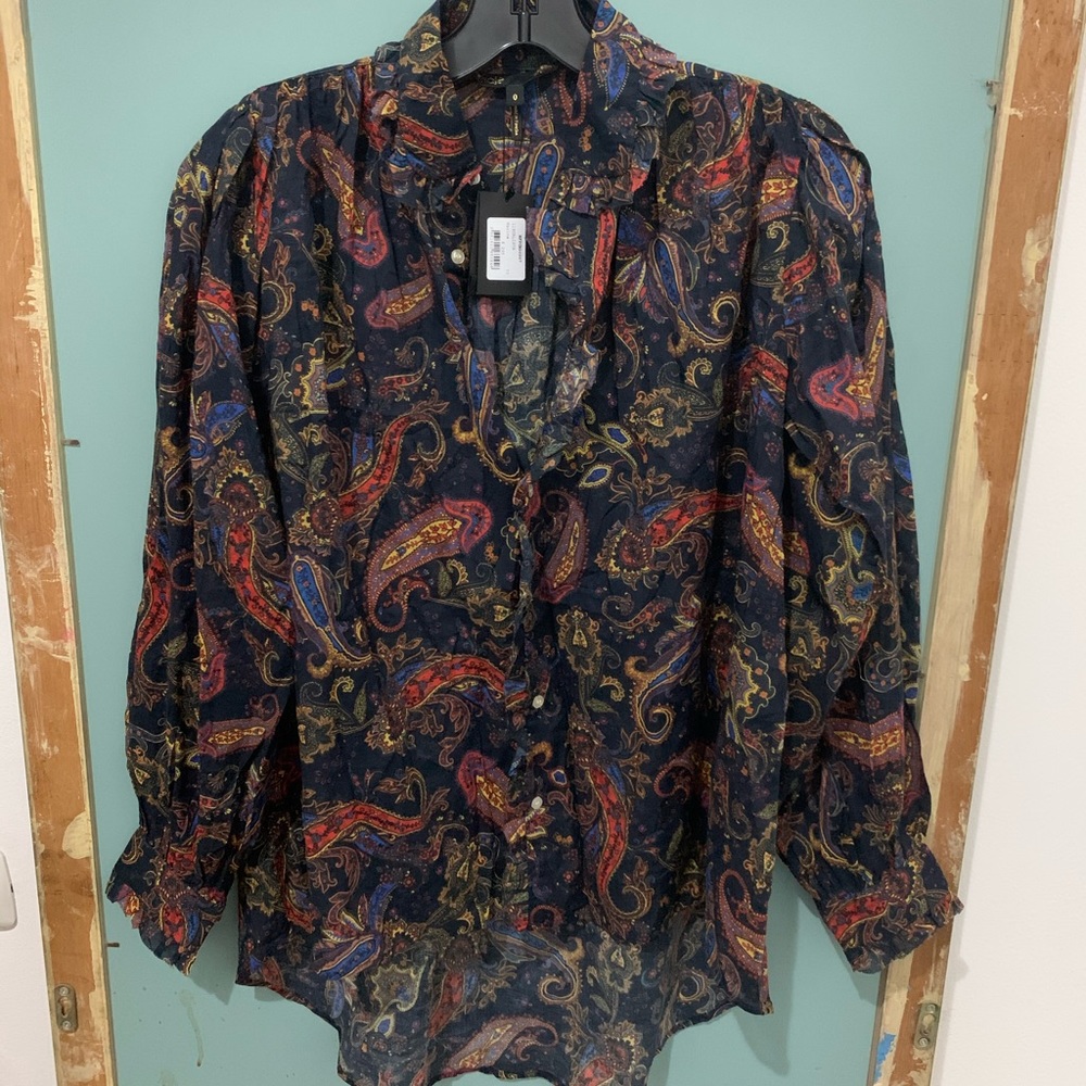 NWT Gorgeous Maje button down top - Picture 8 of 8